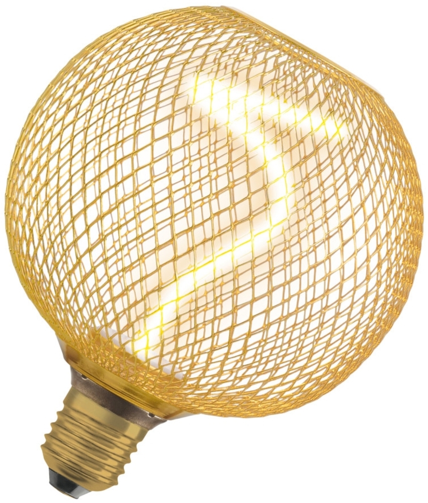 Osram LED Dekoleuchtmittel E27 Globe 125 18 Gold 3,5W dimmbar warmweiß Bild 1