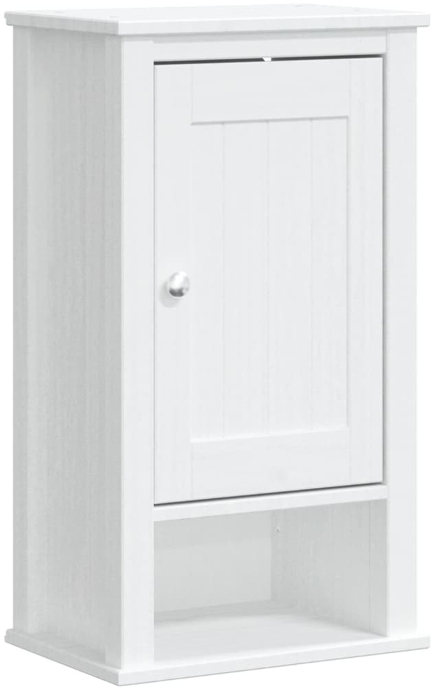 vidaXL Bad-Wandschrank BERG Weiß 40x27x71,5 cm Massivholz Kiefer 358548 Bild 1