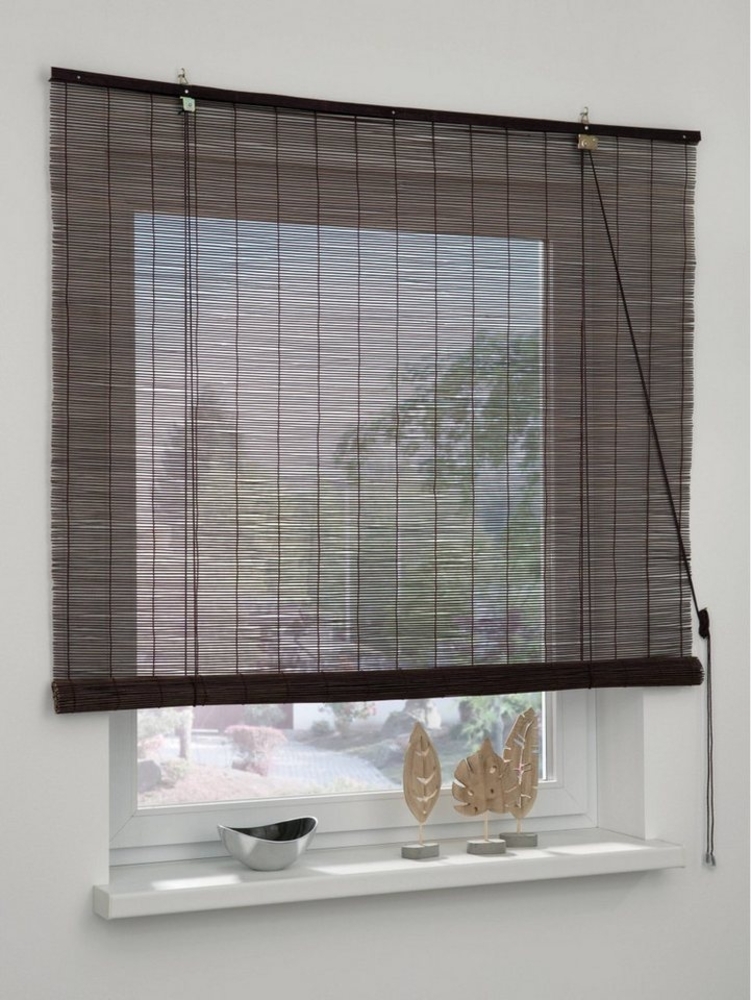 Gardinia Bambus-Rollo schoko 60 x 160 cm Bild 1