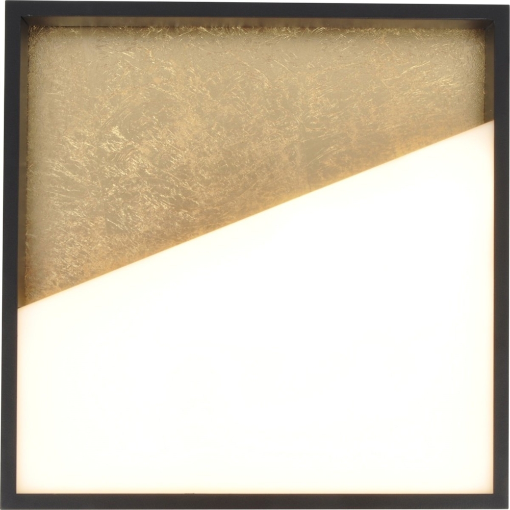 ECO Light 9360 M GO LED-Deckenleuchte VISTA eckig gold schwarz 3000K 40x40cm Bild 1