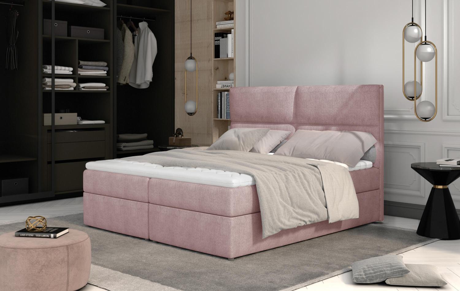 Wohnideebilder Amber 185x210 Rosa Boxspringbetten Amr_12_1.8 Bild 1