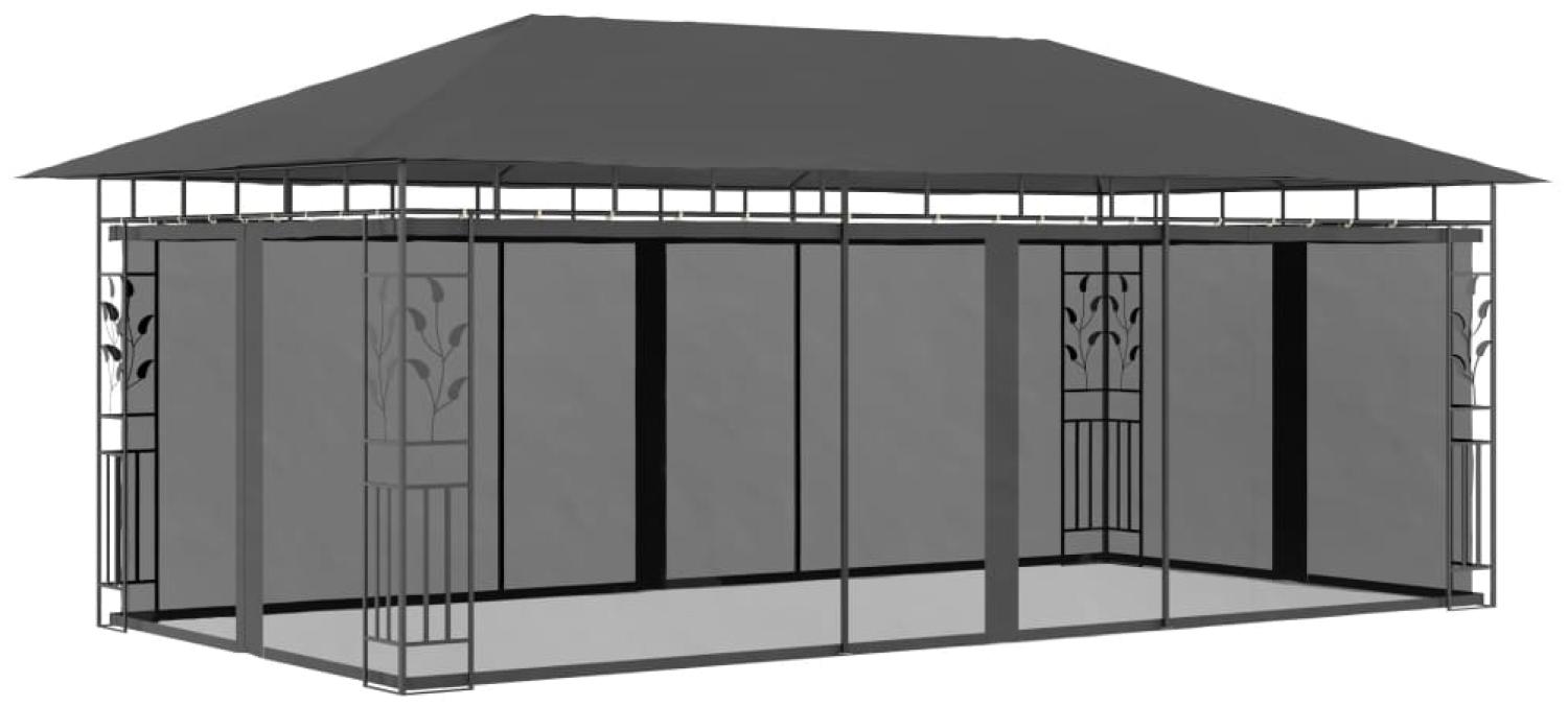 vidaXL Pavillon mit Moskitonetz 6x3x2,73 m Anthrazit 47974 Bild 1