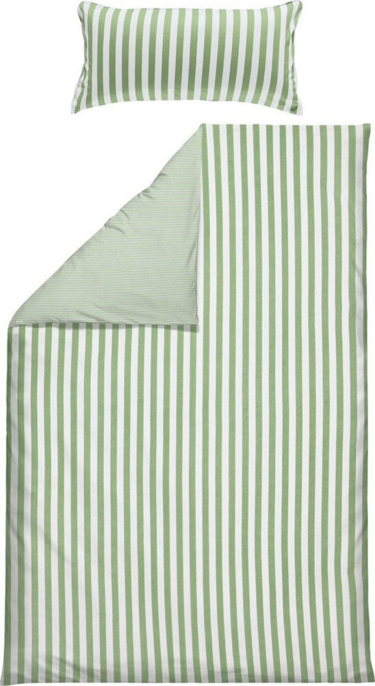 Erwin Müller Bettwäsche Wendebettwäsche, Jersey, 2 teilig, Single-Jersey Streifen Bild 1