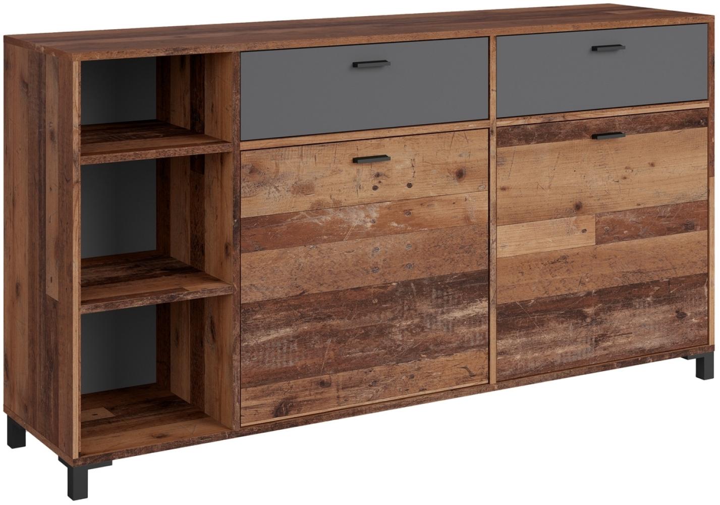 Sideboard >JACKSON< (BxHxT: 160x85x40 cm) in Old Style - 160x85x40cm (BxHxT) Bild 1