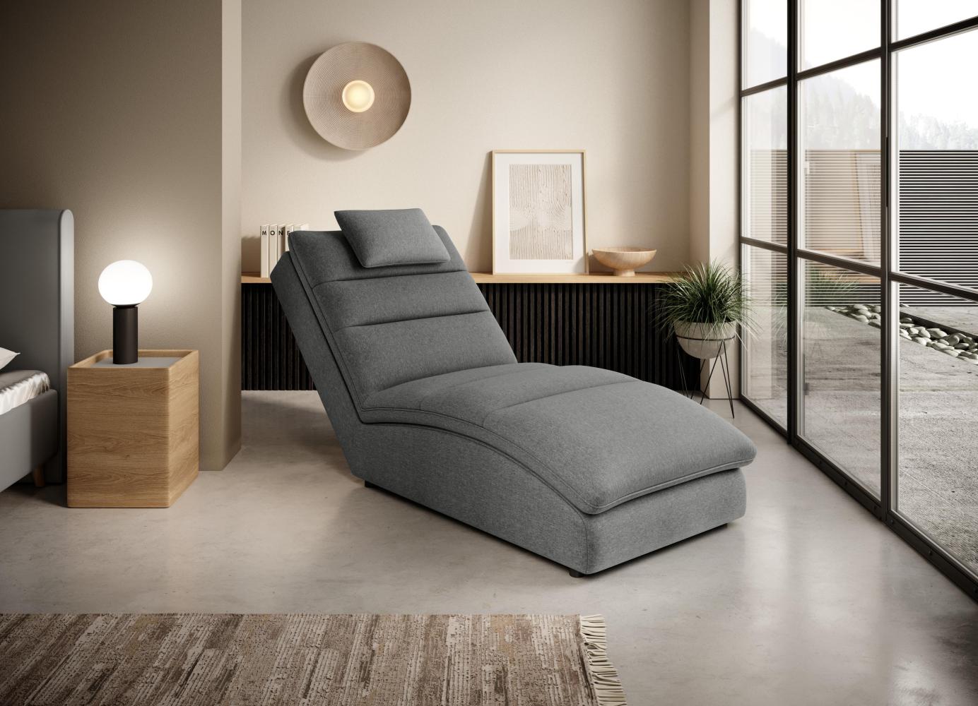 Wohnideebilder Taco Grau Chaiselongue CH-TAC-04FL Bild 1