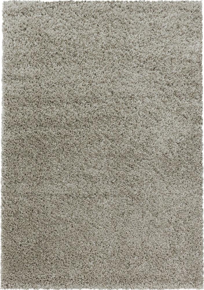 Hochflor Teppich Sima rechteckig - 160x230 cm - Natur Bild 1