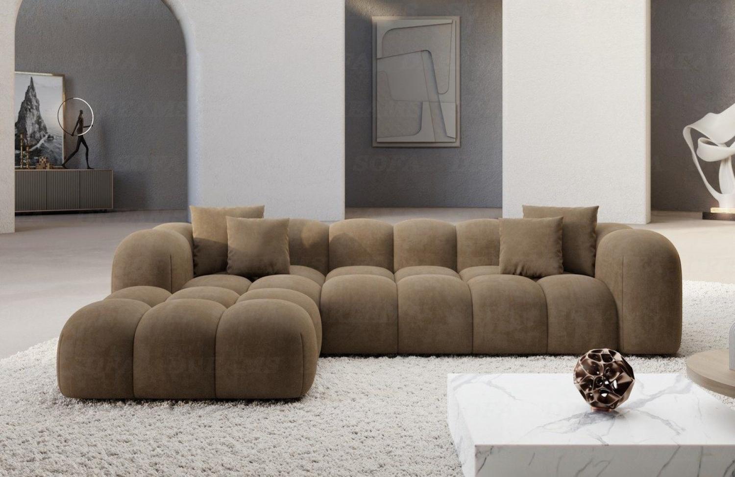 Sofa Dreams Ecksofa Stoffsofa Eckcouch Polster Eck Sofa Formentera L Form kurz Stoff, Loungesofa Bild 1