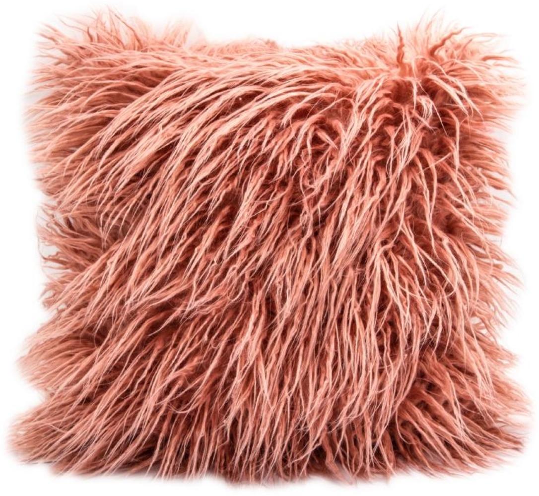 pad Kissenhülle Fluffy, Felloptik, pink, 40x40 cm Bild 1