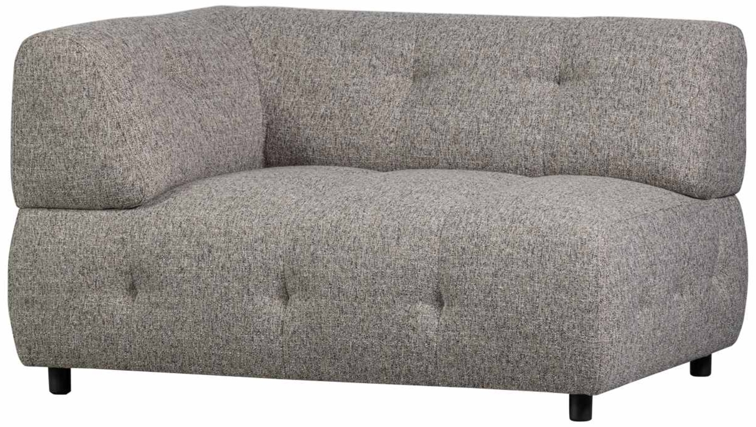 Modulsofa Louis aus grobmaschigen Stoff Links, Braun Bild 1