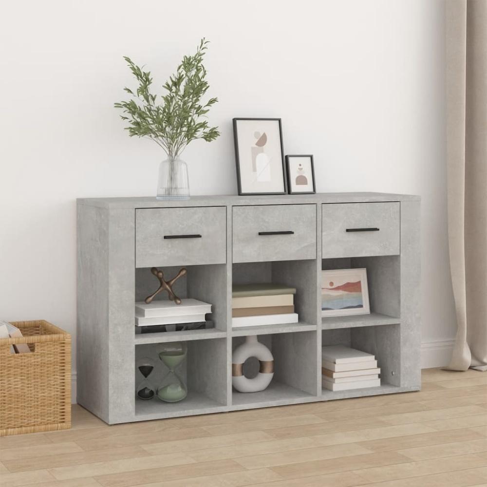 vidaXL Sideboard Betongrau 100 x 30 x 59,5 cm Holzwerkstoff Bild 1