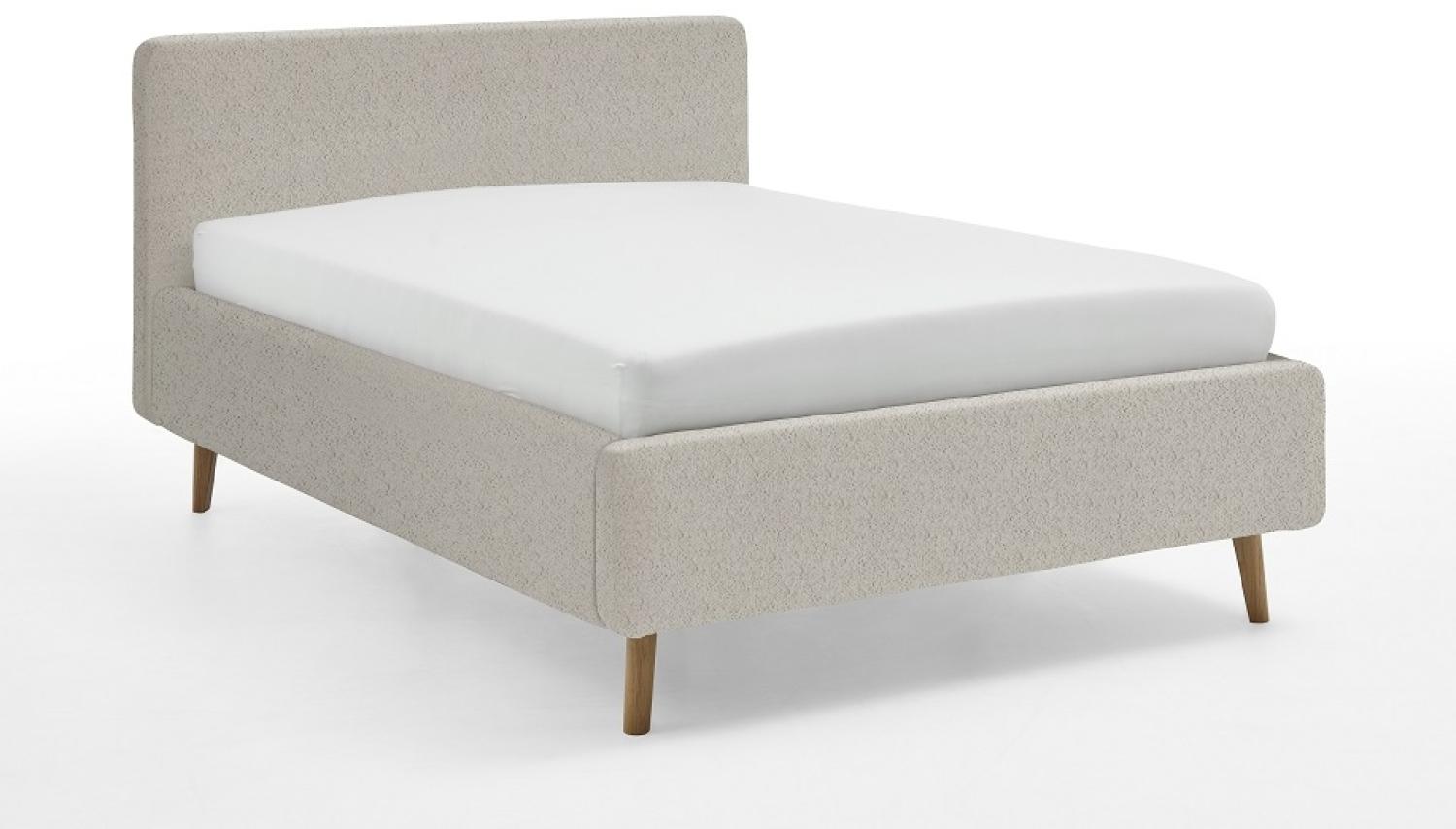 Polsterbett Mattis | beige Flausch | 140x200 cm | ohne Lattenrost & Bettkasten Bild 1