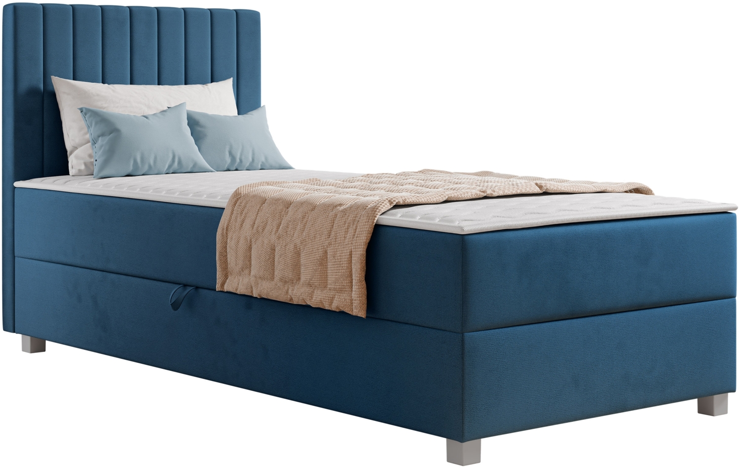 Boxspringbett Verolew (Farbe: Manila 02, Größe: 90 x 200) Bild 1