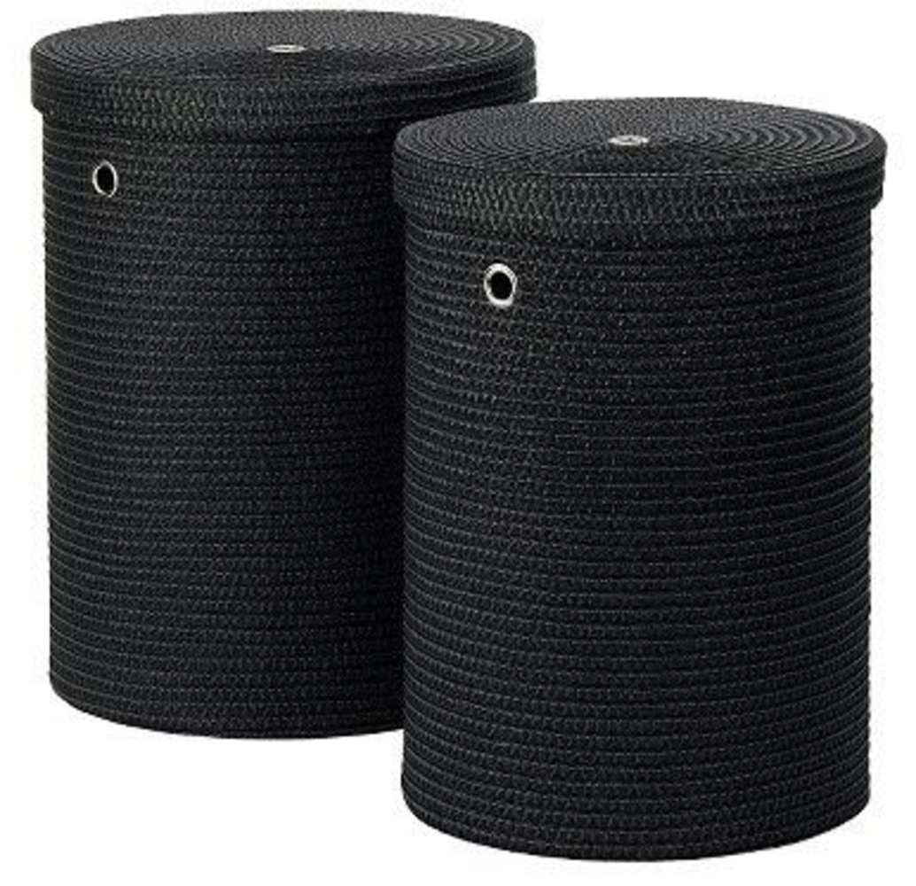 Wäschesammler RIMOSSA schwarz (DH 38x50 cm) Bild 1