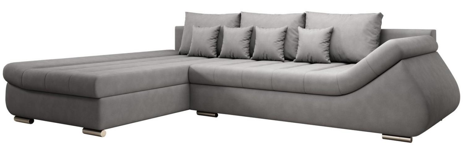 Furnix Ecksofa DERSA Polstercouch in L-Form Schlafsofa mit Bettkasten, Bettfunktion 194 x 285 cm, Gesamt: B295 x H88 x T194 cm Bild 1