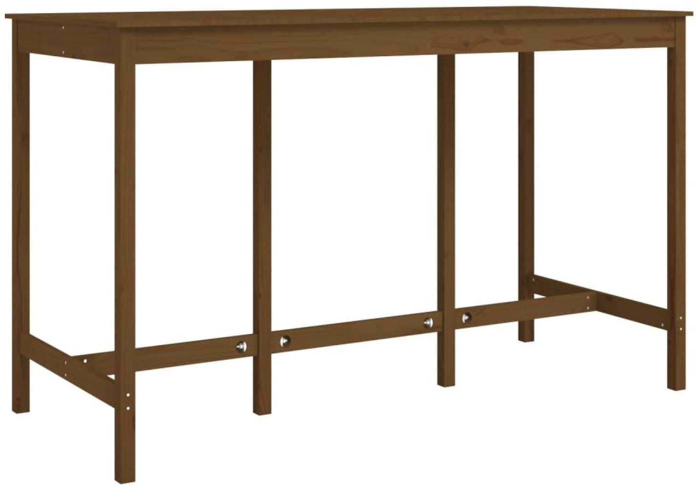 vidaXL Bartisch Honigbraun 180x80x110 cm Massivholz Kiefer 822165 Bild 1
