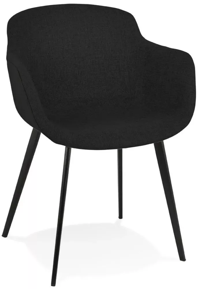 Kokoon Design Sessel Nolan Metall Schwarz Bild 1