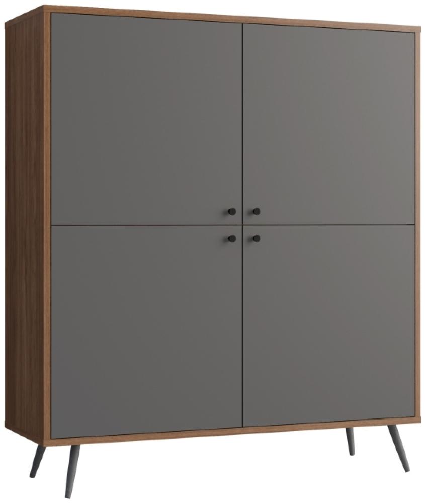 Highboard SALESFEVER, grau, mit 4 Türen Bild 1