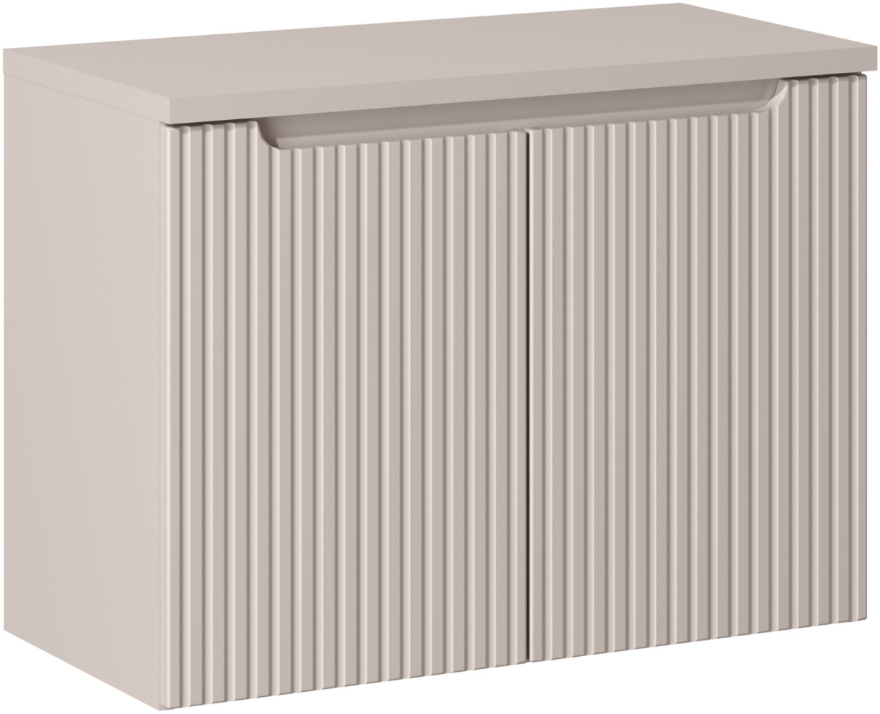 NOVA CASHMERE Badmöbel-Set 80 cm mit Tischplatte (40x80cm), Kaschmir matt Bild 1