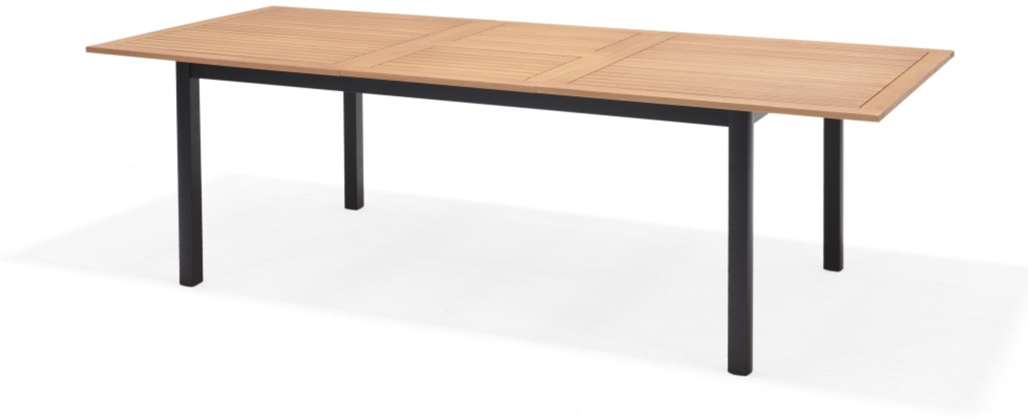 Primaster Gartentisch Vasto 180 x 100 cm ausziehbar bis 2,40 m Eukalyptusholz/Aluminium Bild 1
