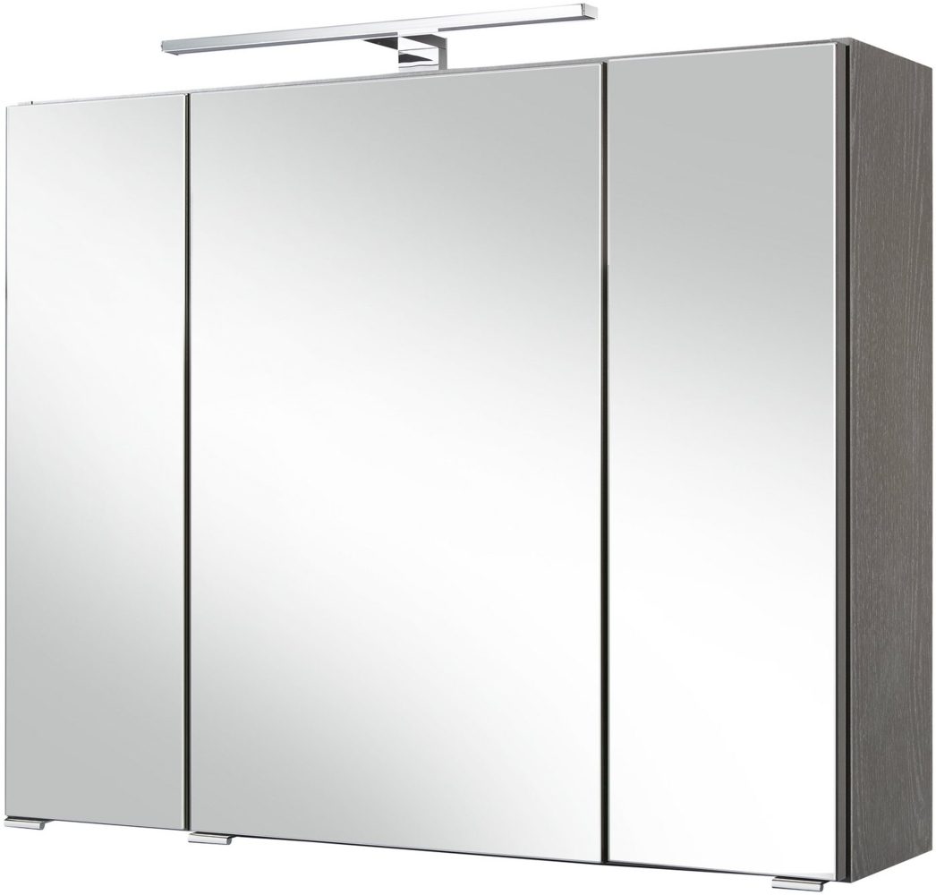 welltime Spiegelschrank Malibu Breite 80 cm, mit Spiegeltüren und Türendämpfern Bild 1