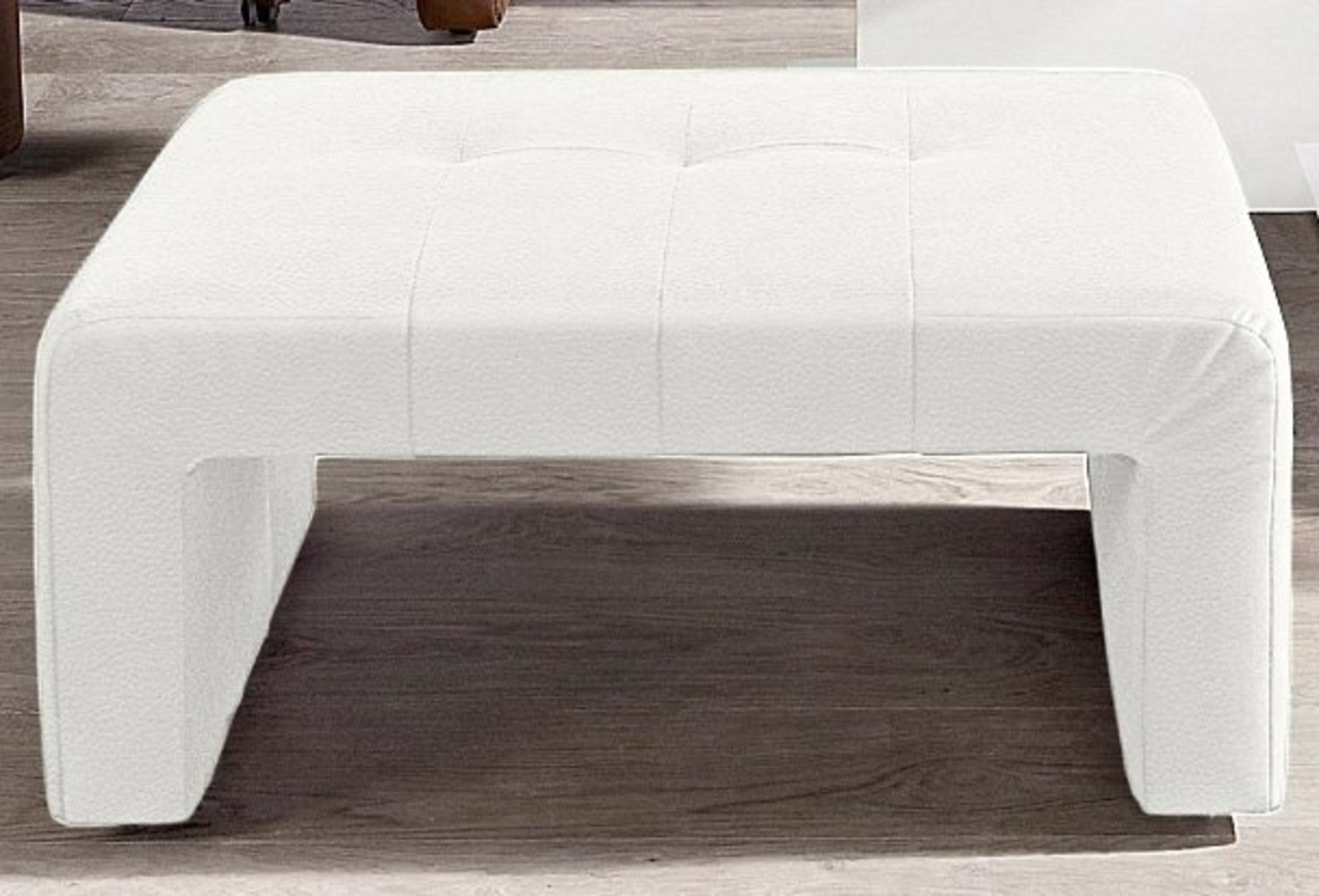 exxpo - sofa fashion Polsterhocker Barista Hockerbank mit hoher Bodenfreiheit, Breite 100 cm, komfortable Sitzhöhe 49cm Bild 1