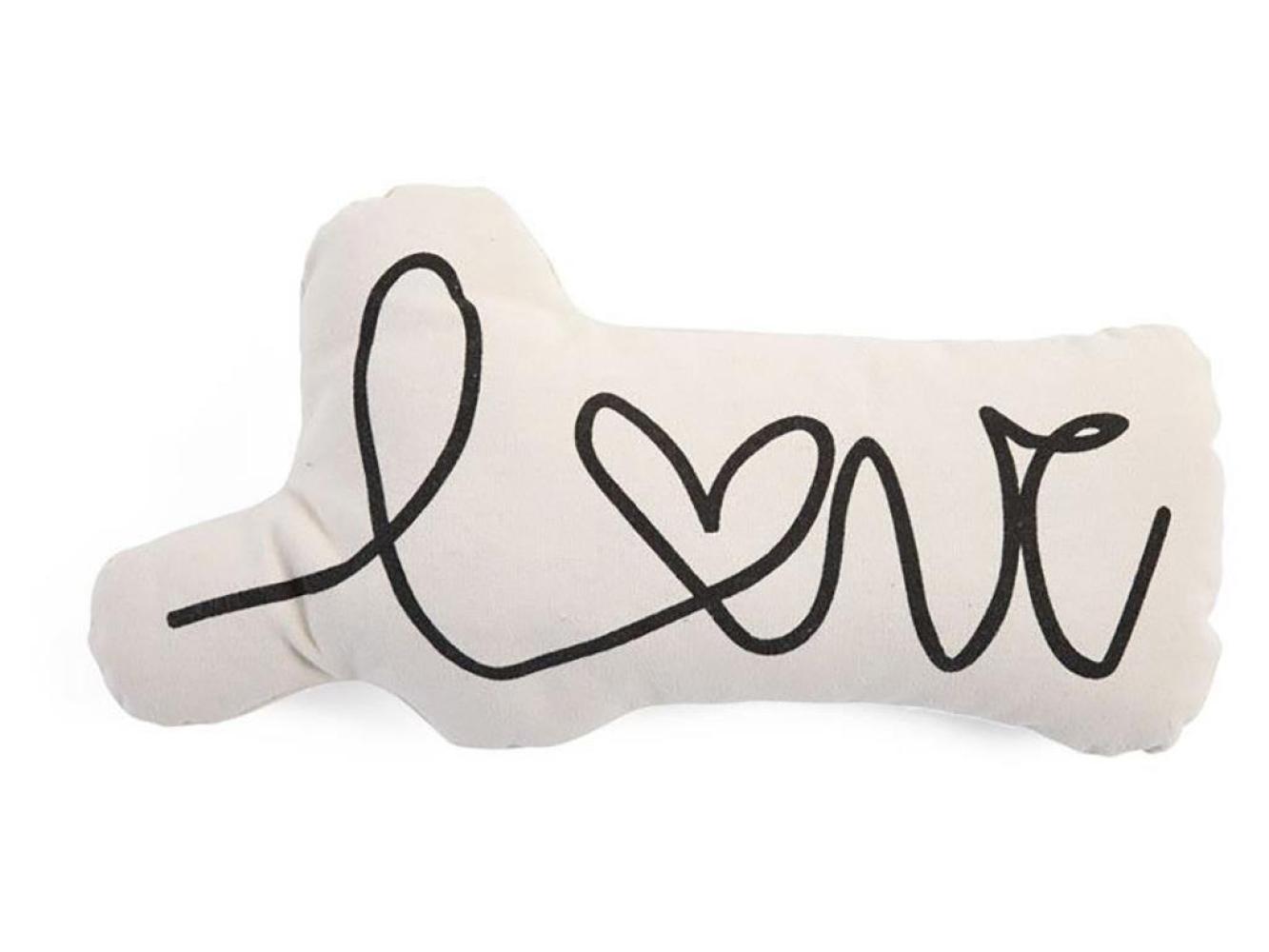 Childhome Canvas Kissen Love Letter - beige Bild 1