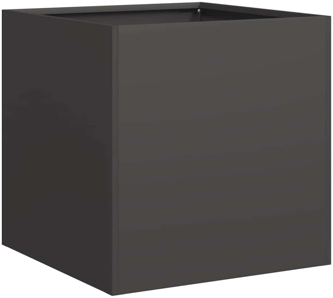 vidaXL Pflanzkübel Schwarz 40x40x40 cm Kaltgewalzter Stahl 860661 Bild 1