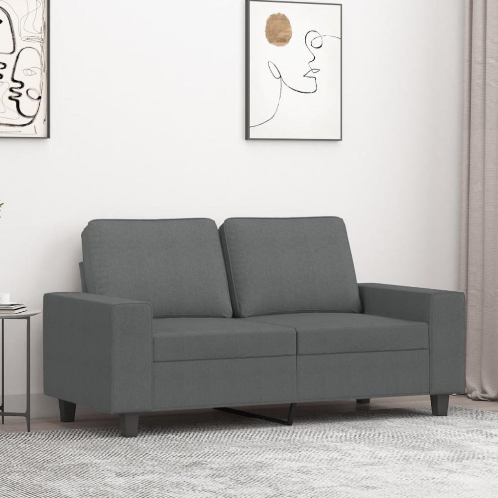 vidaXL 2-Sitzer-Sofa Dunkelgrau 120 cm Stoff 359384 Bild 1