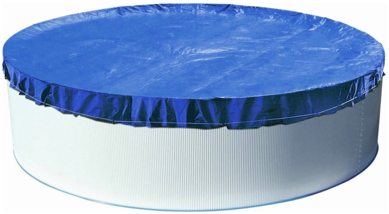 Abdeckplane Rund 500 cm Blau mit Übermaß Sommer & Winter Pool Schwimmbad Bild 1