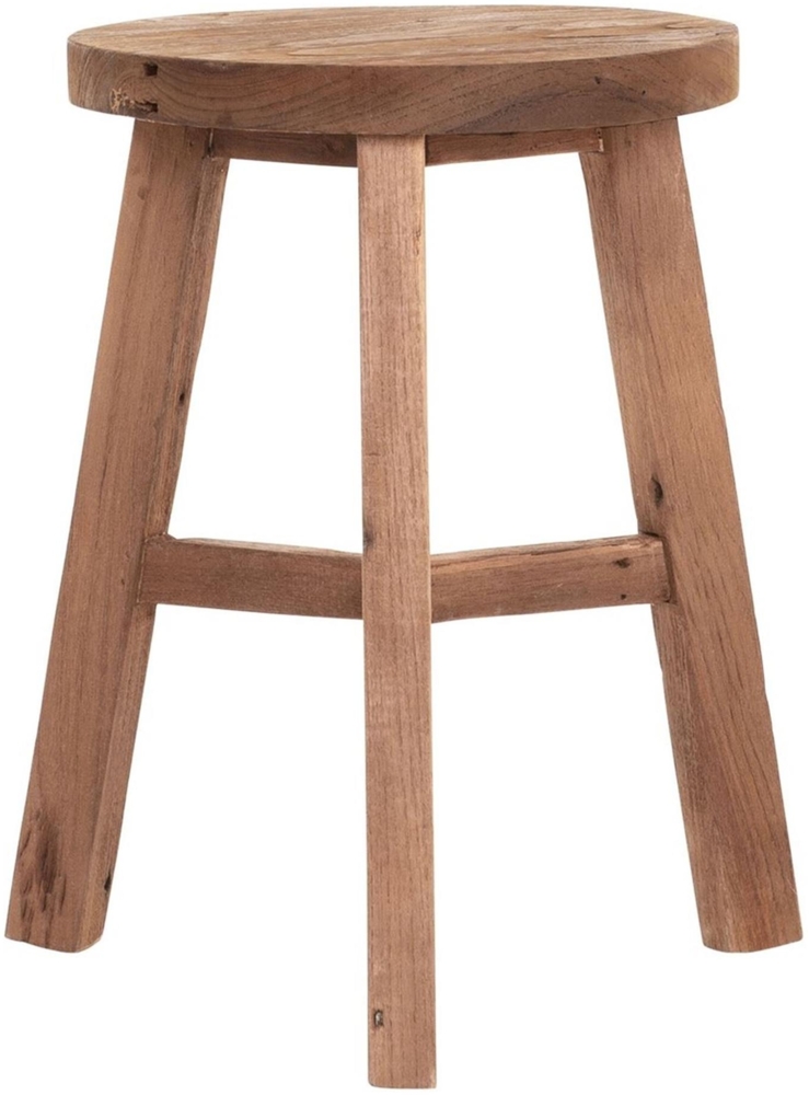 Hocker Stool Round, Teakholz, 30x30x44 cm Bild 1