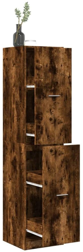 vidaXL Apothekerschrank Räuchereiche 40x41x174,5 cm Holzwerkstoff 3309649 Bild 1