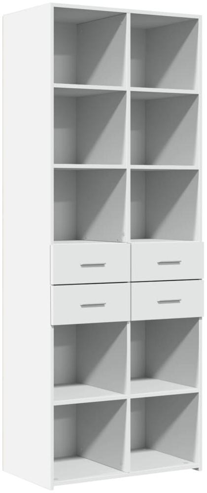 vidaXL Highboard Weiß 70x42,5x185 cm Holzwerkstoff 3281462 Bild 1