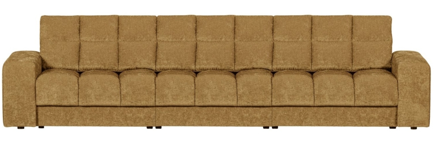 Sofa Date 3-Sitzer aus Webstoff, Gold Bild 1