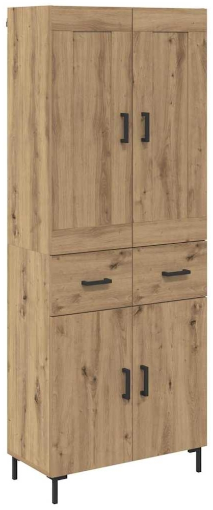 vidaXL Highboard mit Schubladen 2 pcs Artisan-Eiche Holzwerkstoff 3415975 Bild 1