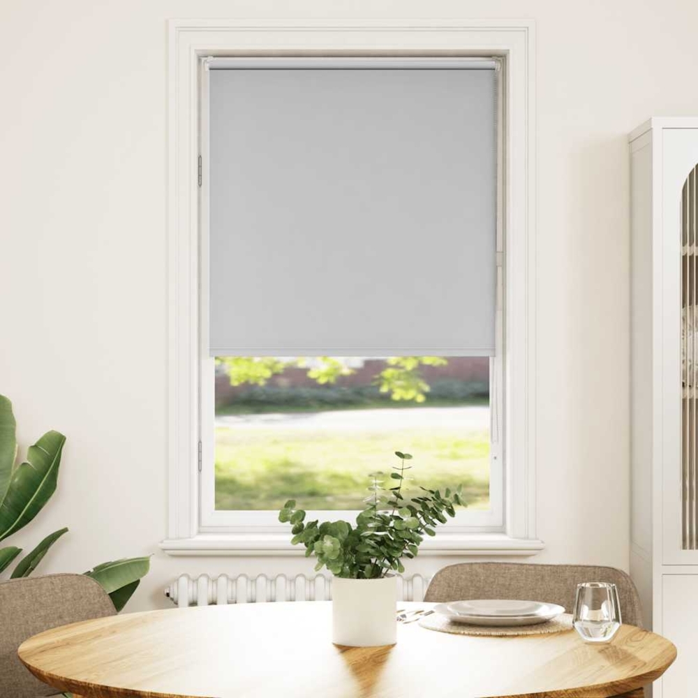 vidaXL Verdunkelungsrollo Hellgrau 80x150 cm Stoffbreite 75,7 cm 4011384 Bild 1