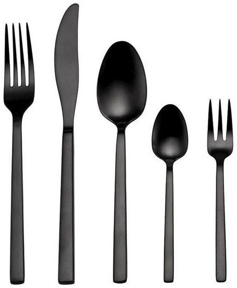 ECHTWERK Besteck-Set Tafelbesteck "Linus" 30tlg (30-tlg), 6 Personen, Edelstahl, 30-teilig, Essbesteck für bis zu 6 Personen, Edelstahl 18/10, Schwarz Bild 1