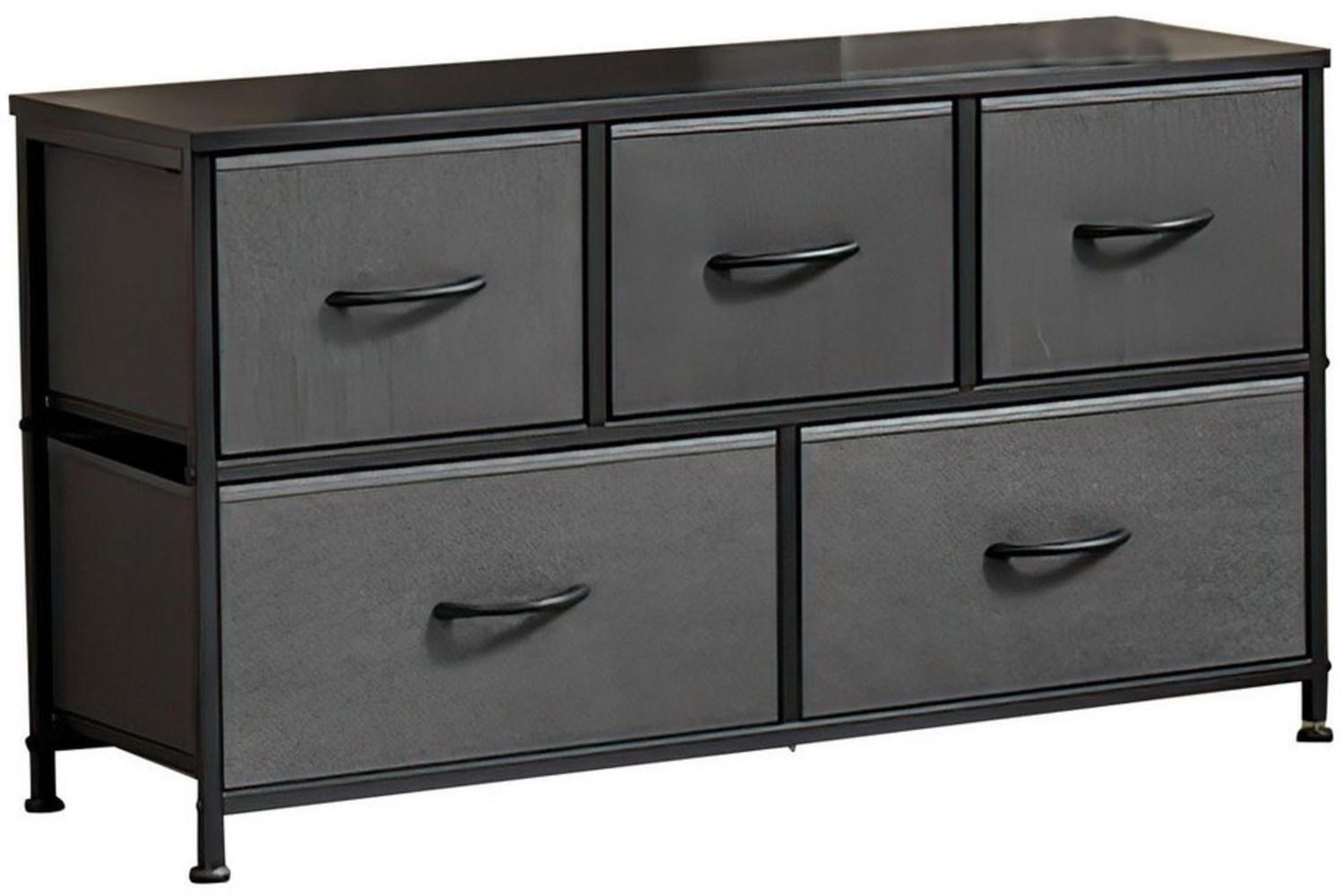 SURFOU Schubkastenkommode Kommode mit 5 Schubladen Sideboard Mehrzweckschrank Schubladenschrank, für Schlafzimmer, Wohnzimmer, Kinderzimmer, Flur, Aufbewahrungsschrank Bild 1