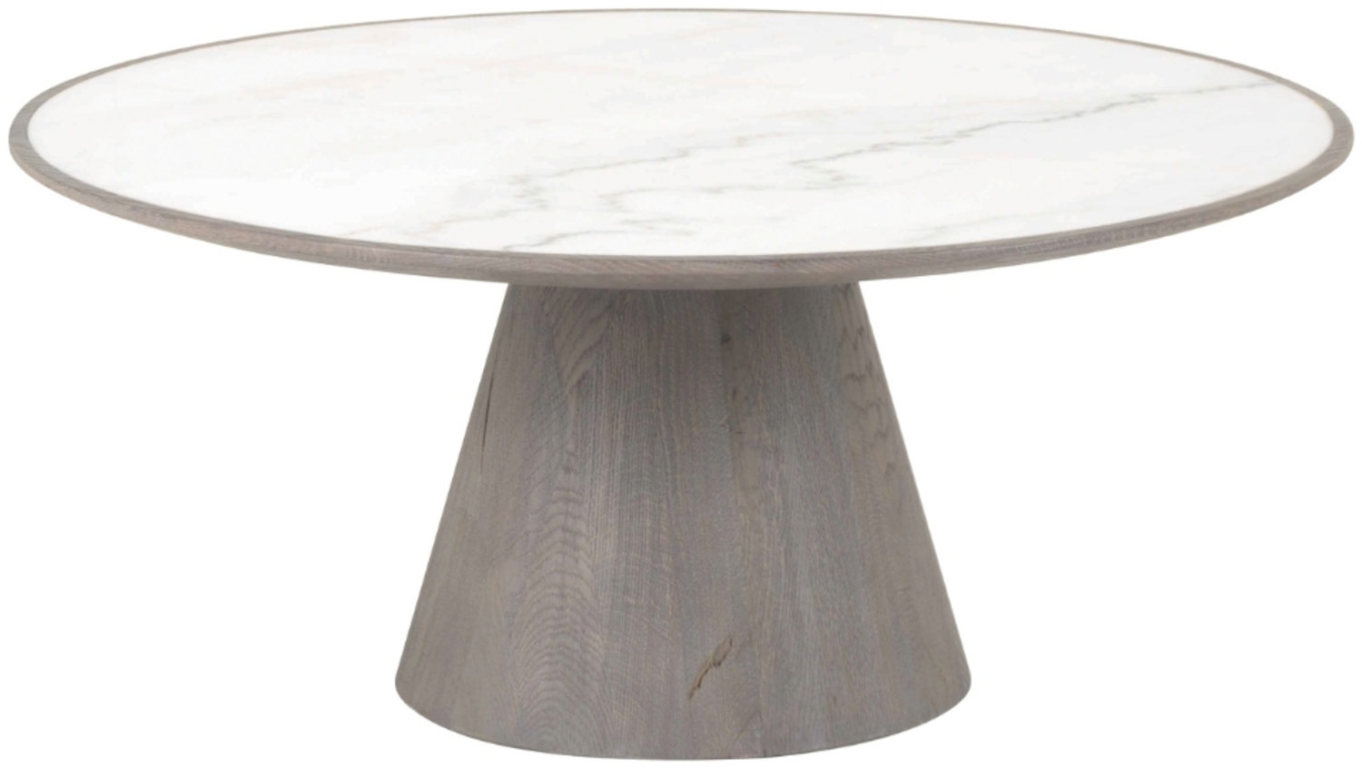 Signature 'MAFRA' Couchtisch aus Eiche und Marmor - Helles Holz Bild 1