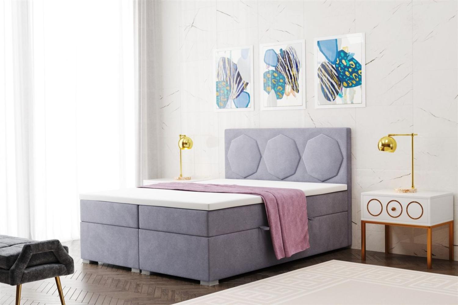 Boxspringbett Schlafzimmerbett TRAVIS 140x200cm Bild 1