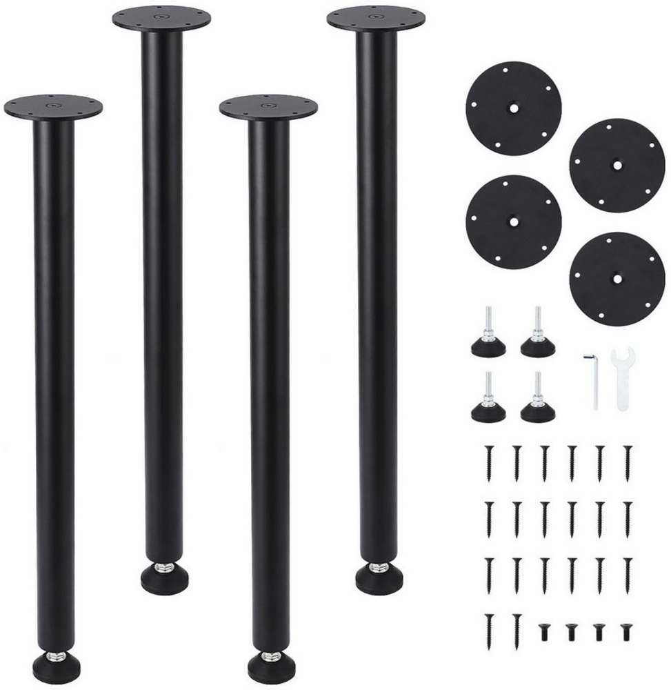 GarveeMore Tischbein 4x Möbelfuß Furniture Foot, Cylindrical Metal Table Legs, 4-St,71CM,höhenverstellbar,Pulverbeschichtet Bild 1