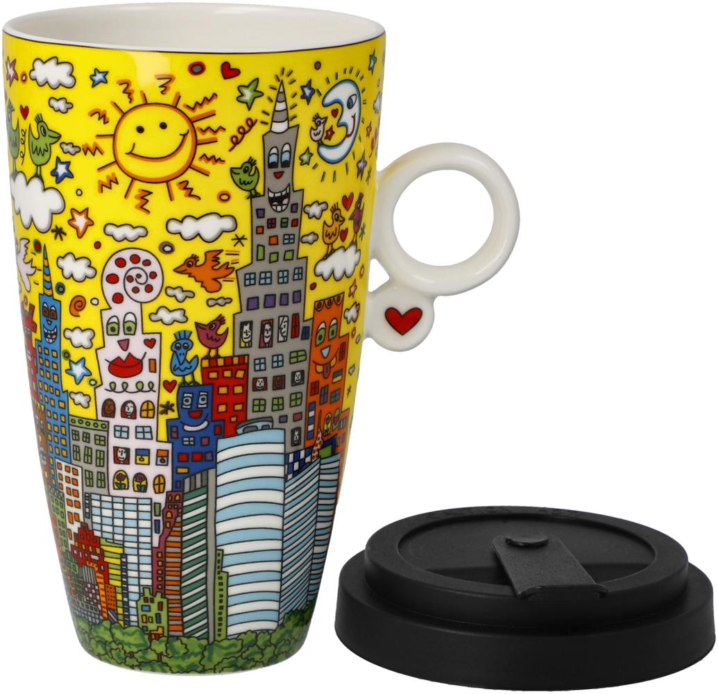 Goebel Mug To Go James Rizzi - My New York City Sunset, Trinkbecher, Kaffeebecher, Fine Bone China, Bunt, 500 ml, 26103061 Bild 1