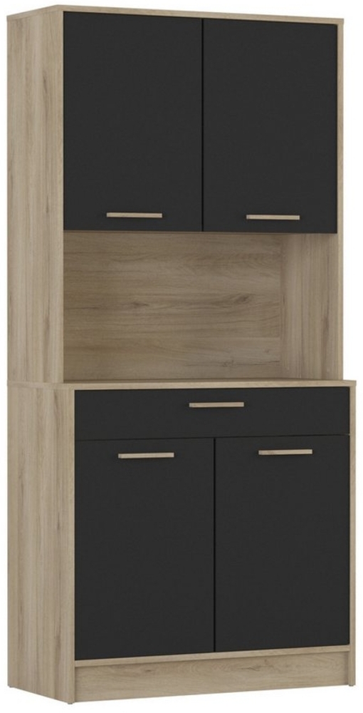 Beistellschrank >Dolce< in Kronberg / schwarz - 83x176x40cm (BxHxT) Bild 1