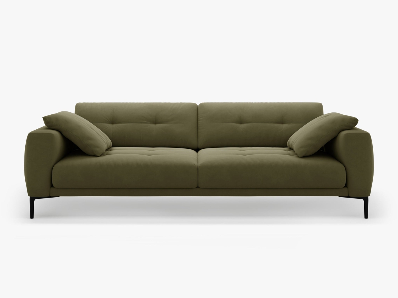 Micadoni Sofa Bemy 4-Sitzer Samt Grün Bild 1