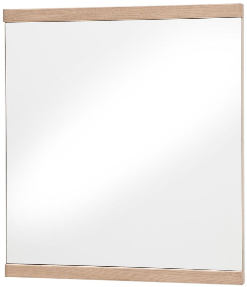 Spiegel Brescia / Barcelona, Glas, Holz, Holzwerkstoff, Holzfarben, Verspiegelt, 75 x 82 x 3 cm Bild 1