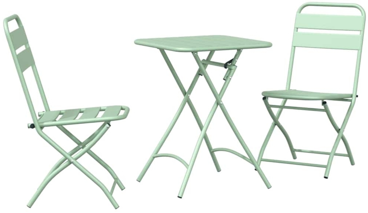 vidaXL Bistrogarnitur 3 pcs Hellmint Stahl 42002952 Bild 1