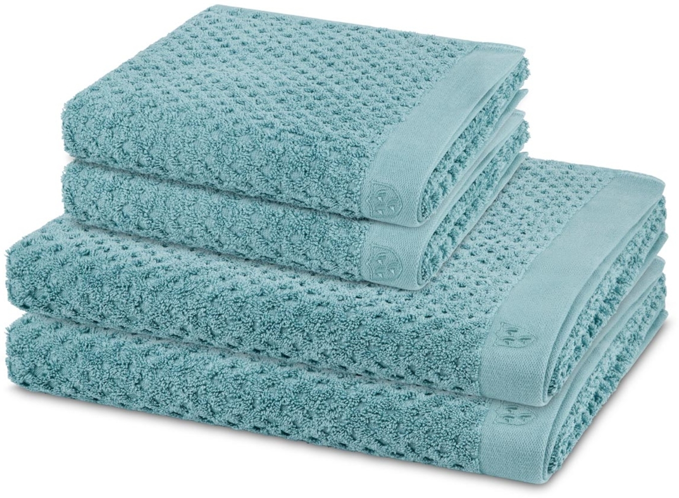 Ross Harmony 4 tlg. Frottier-Set - 4 X Handtuch (50 X 100cm), 2 X Duschtuch (70 X 140cm) - 520 - Arktis Bild 1