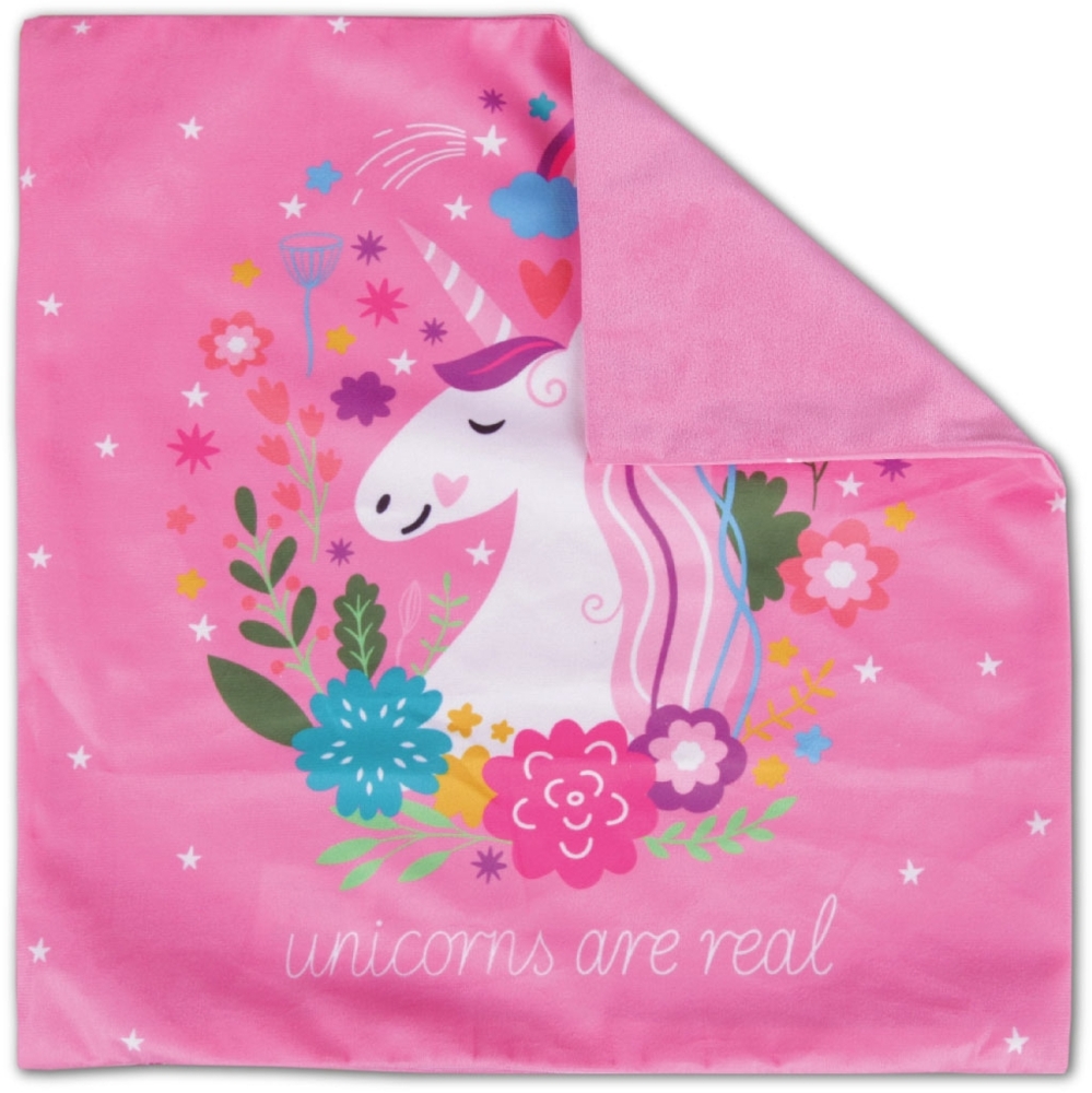Bestlivings Kissenbezug Fotodruck Motiv in 40x40 cm, Flauschig weiche Kissen-Hülle in vielen Motiven erhältlich ( Design: Einhorn Pink ) Bild 1