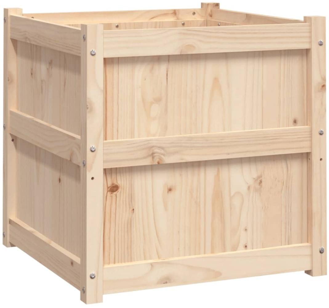 vidaXL Pflanzkübel 60x60x60 cm Massivholz Kiefer 837424 Bild 1