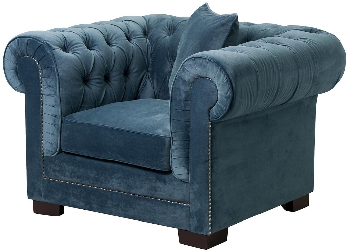 Dekoria Sessel Chesterfield Classic Velvet Midnight Bild 1