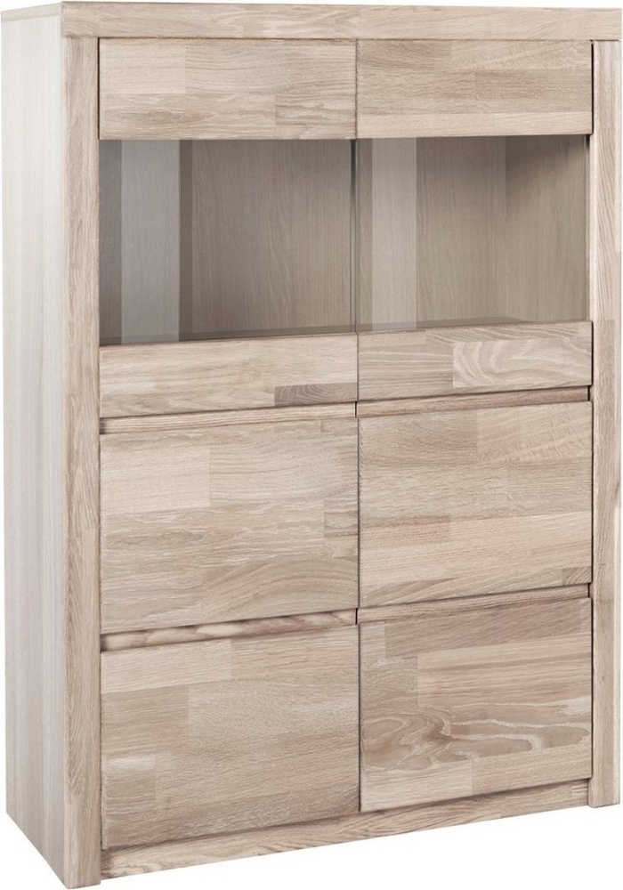 Home affaire Highboard Silkeborg, schöne grifflose Optik, teilmassiv Bild 1